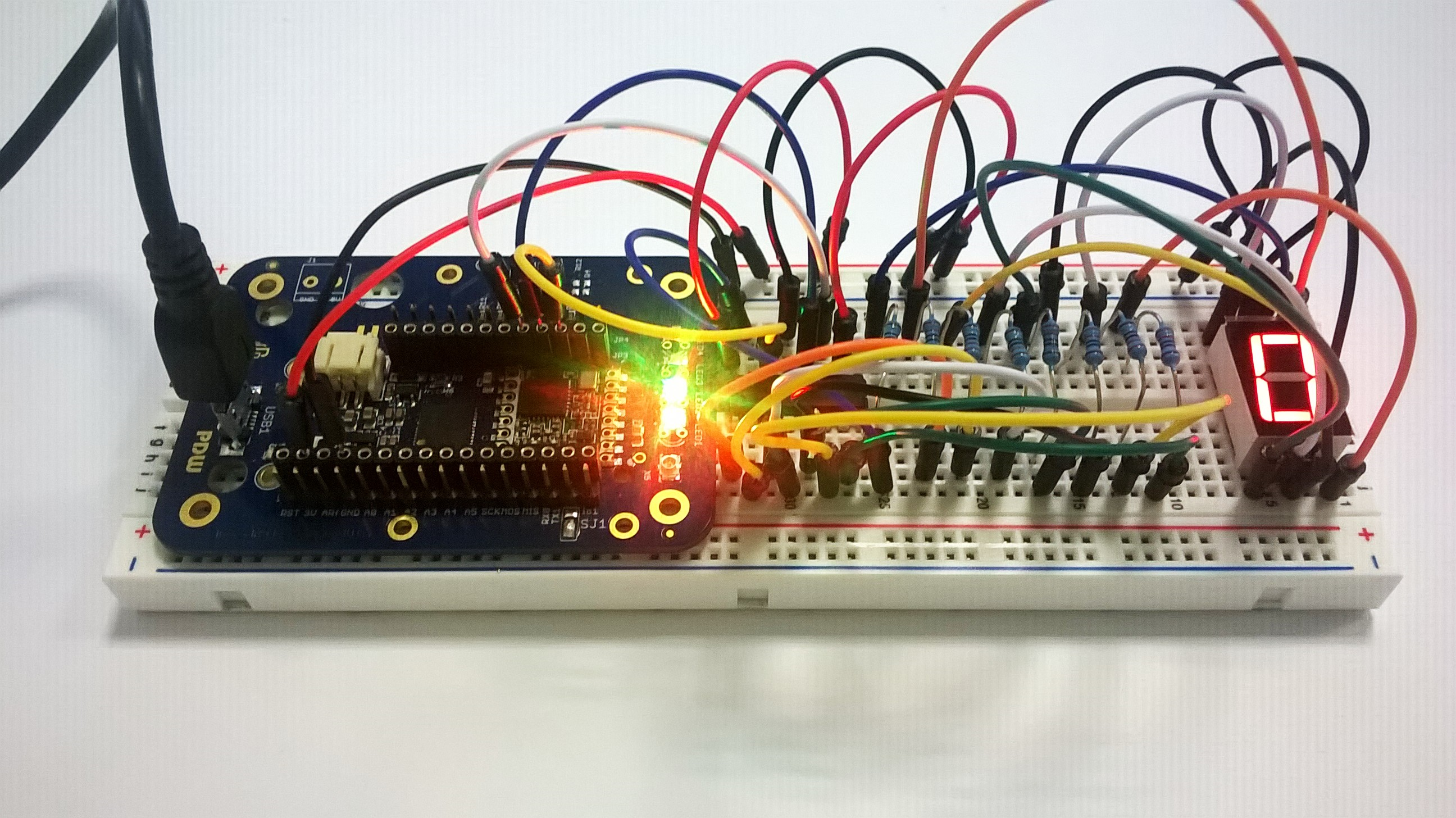 Aufbau 7-Segment-Anzeige