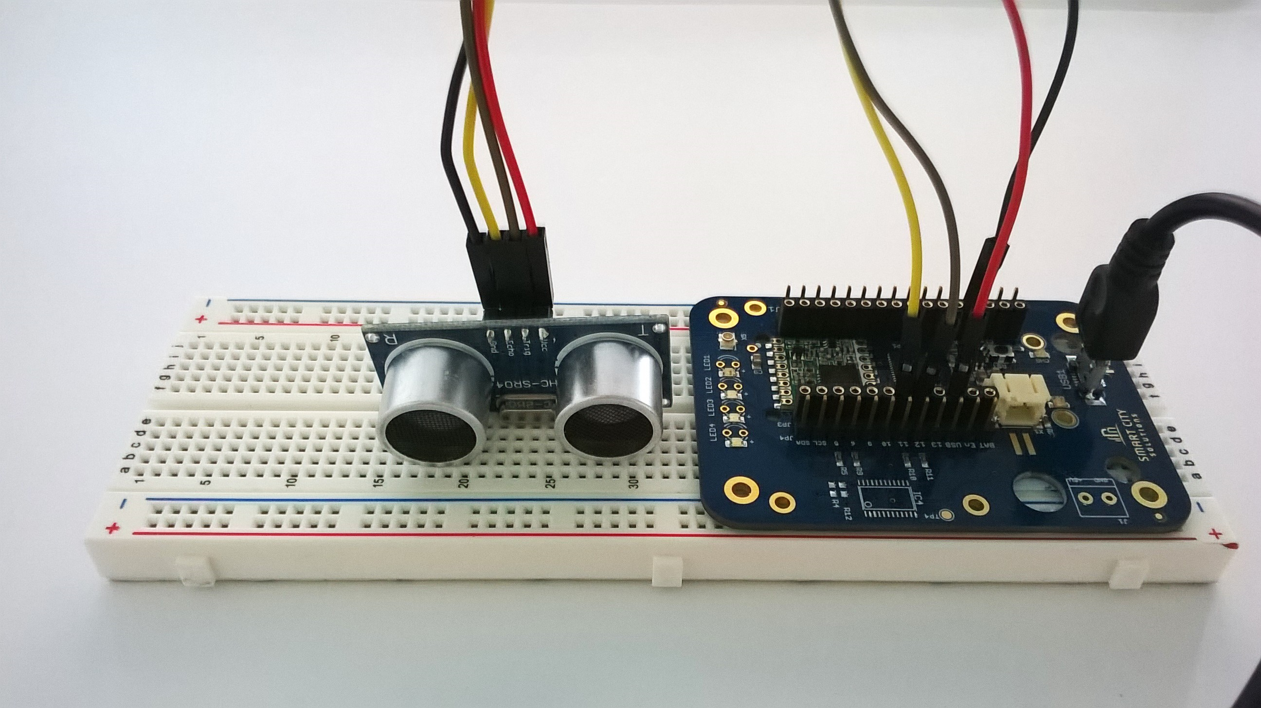 Aufbau Ultraschallsensormodul