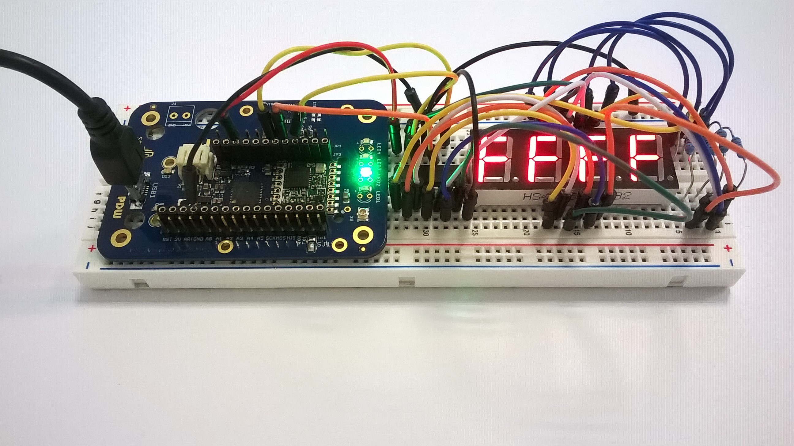 Aufbau 7-Segment-Anzeige
