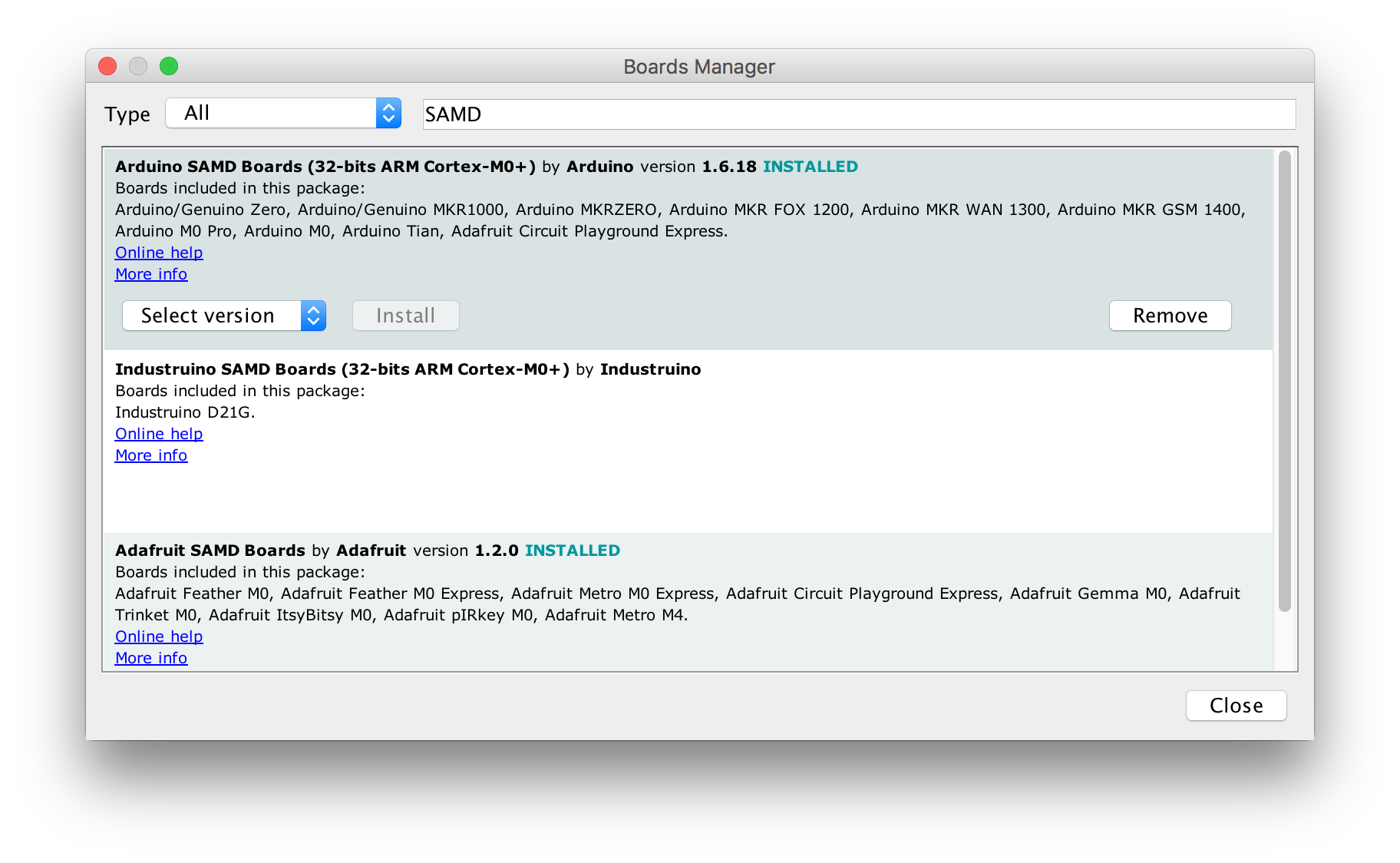 Additional Board URL