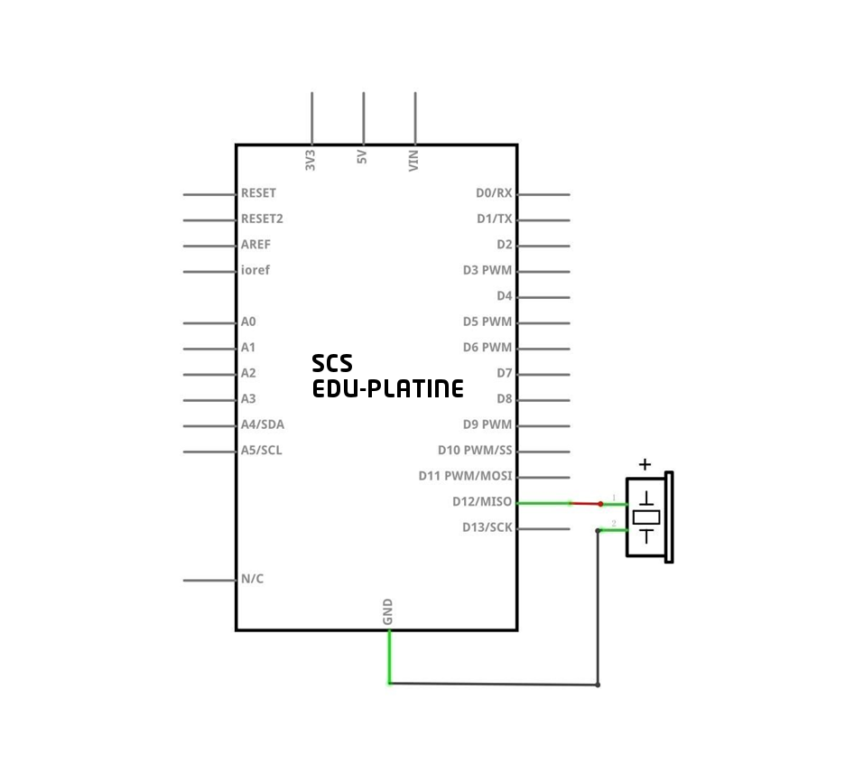 Verbindungsschema Aktiver Buzzer