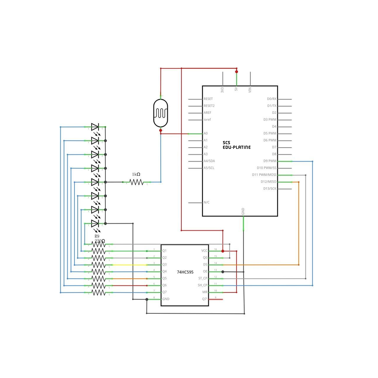 Verbindungsschema Fotozelle